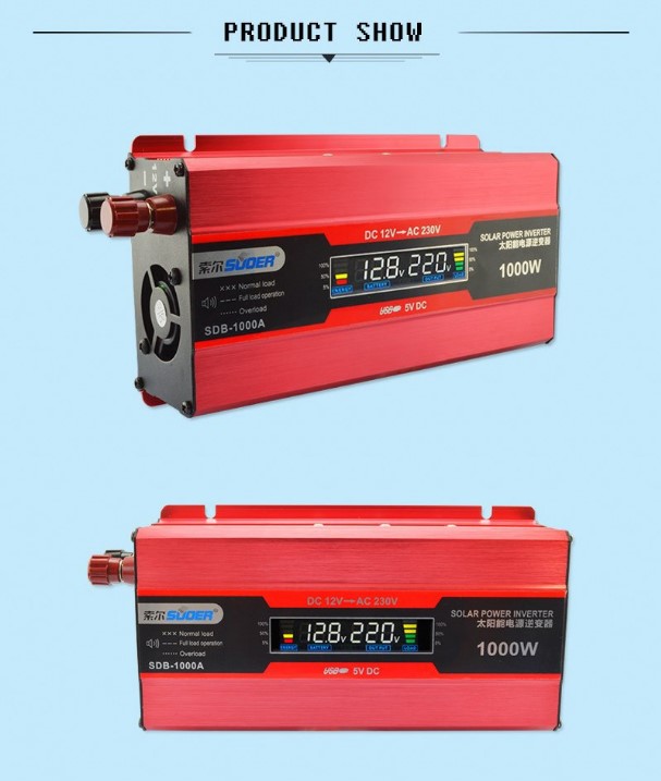 Inverter 1000W 12V รุ่น SDB-1000A